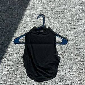 Naked, wardrobe, half turtleneck, black crop top